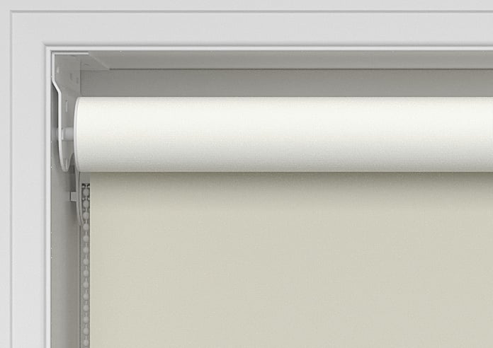 Rimini (Blackout), Ecru & Texen Truffle - Double Roller Blind - Image 9